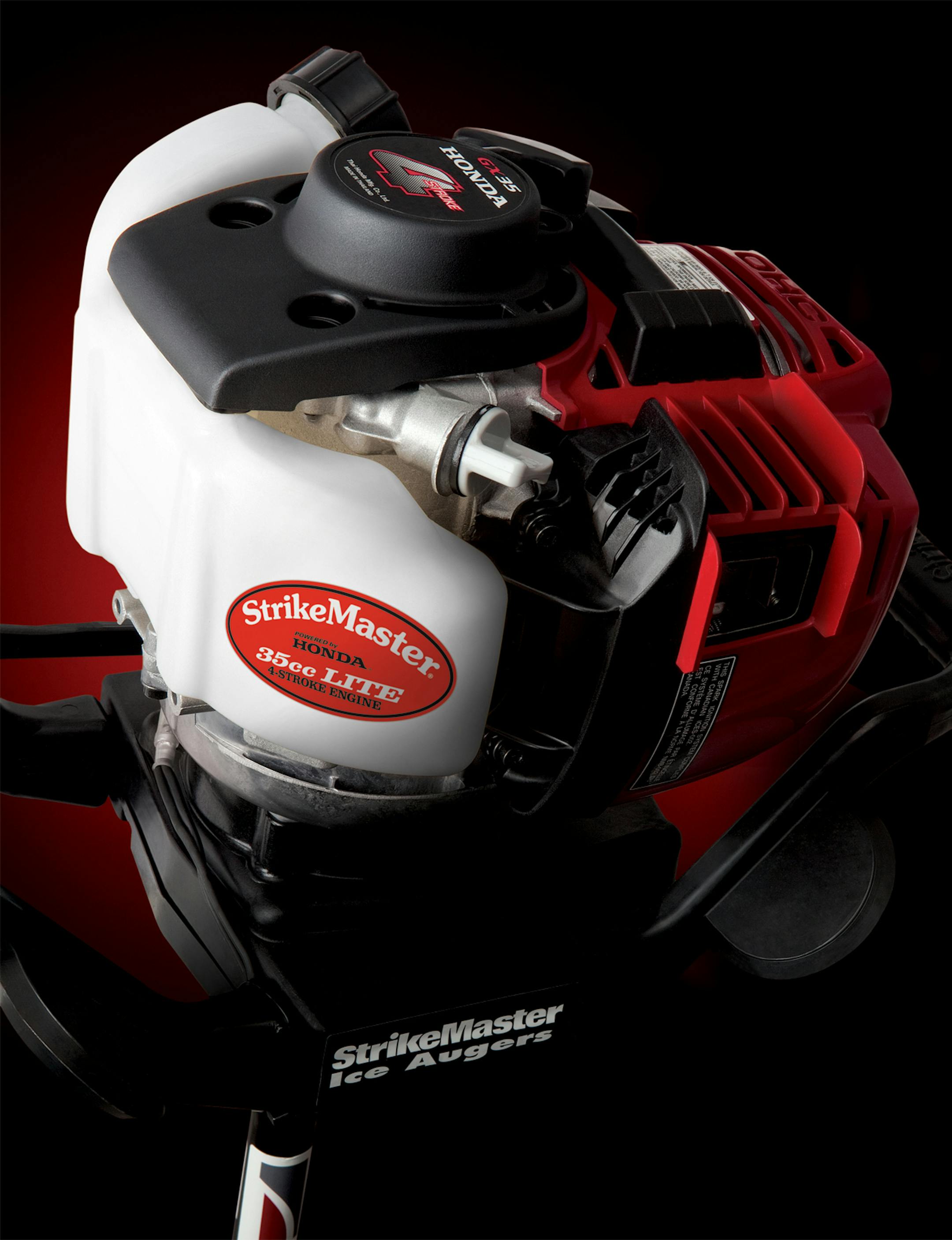 Four-stroke ice augers are in many cases replacing the two-strokes of old. Four-strokes start quickly, are quiet and don't stink when running.