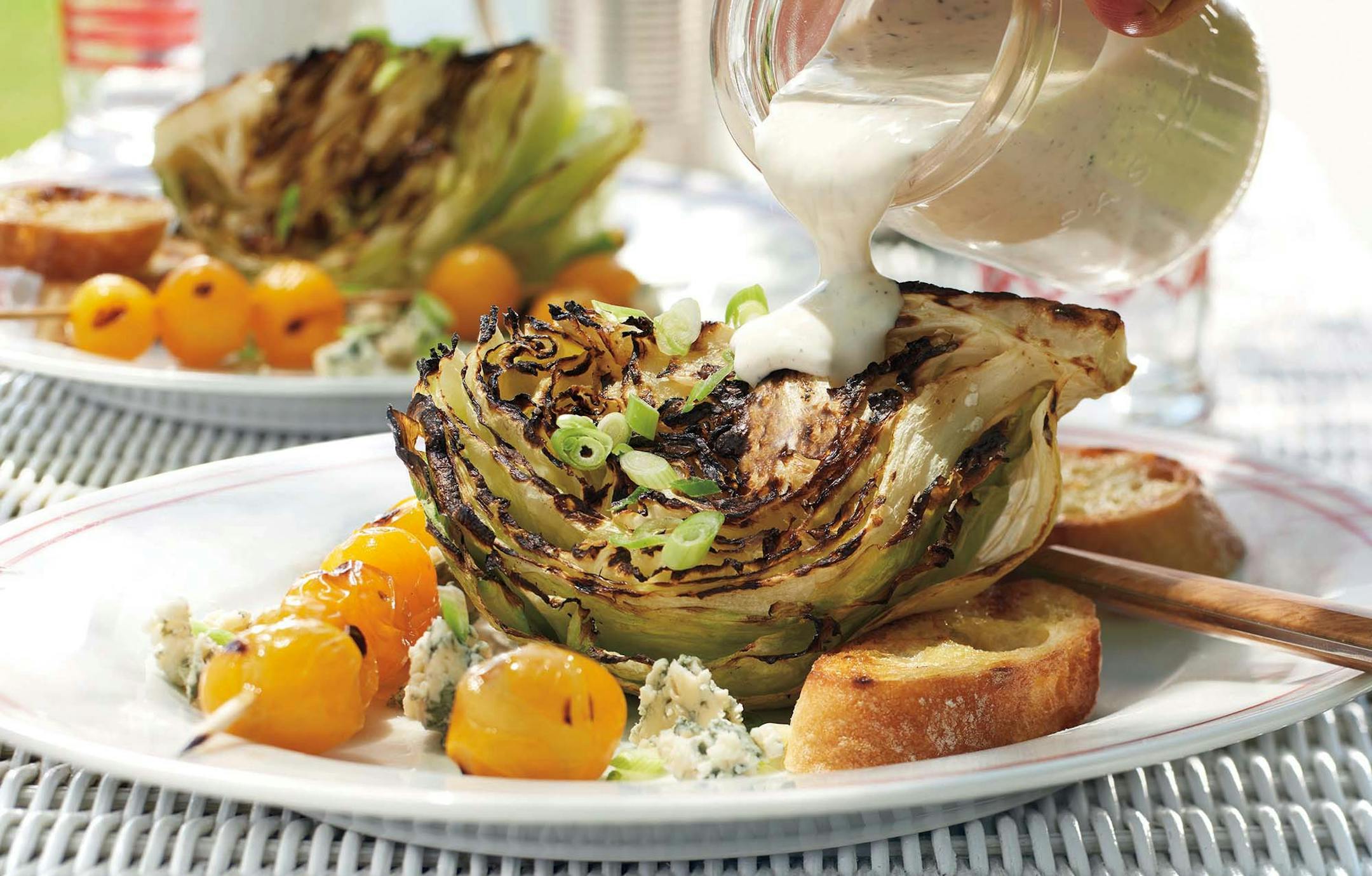 Charred Iceberg Salad With Buttermilk Dressing, from ìWeberís New American Barbecue,î by Jamie Purviance.