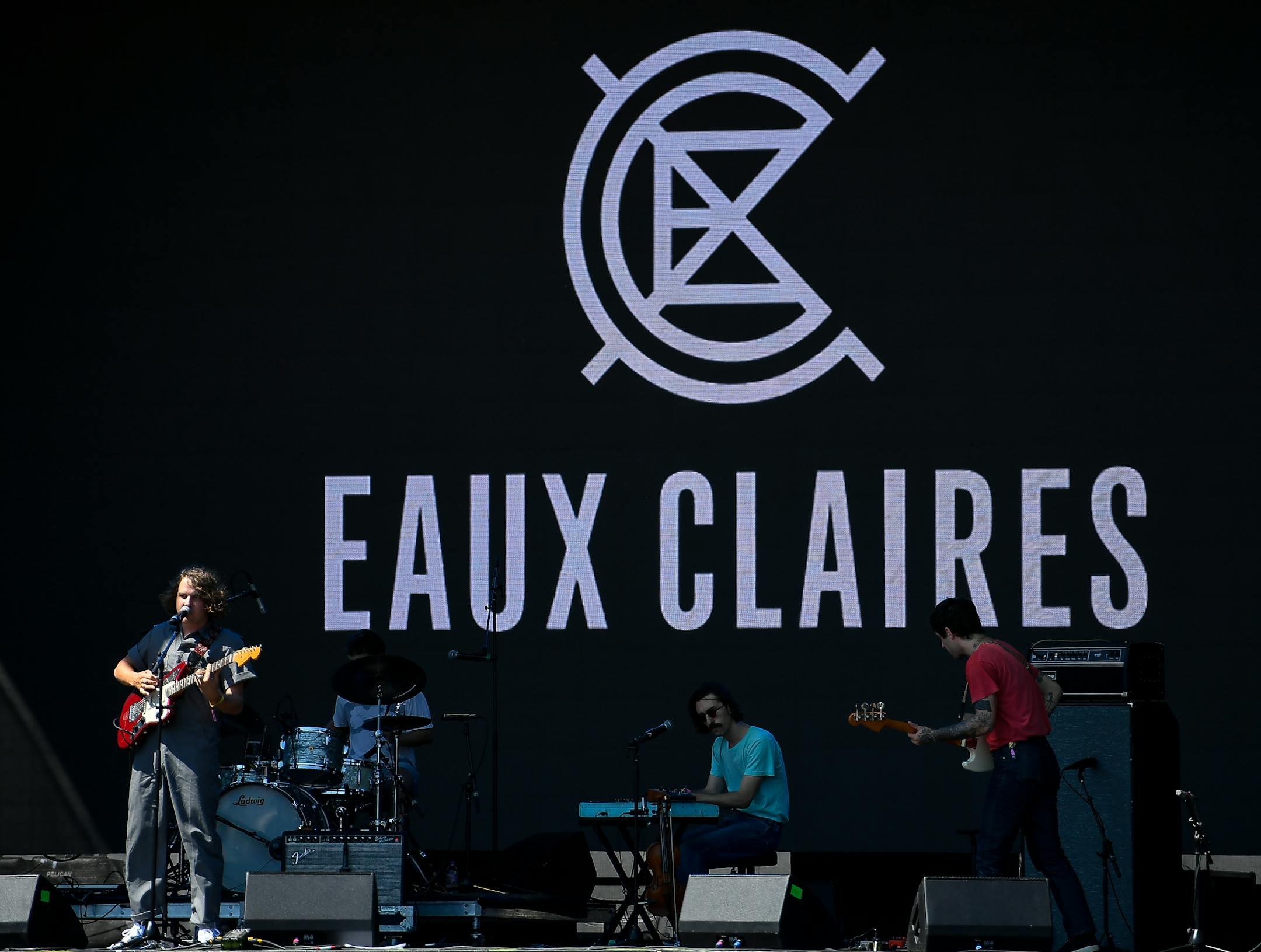 Kevin Morby performed at the Eaux Claires Music and Art Festival Saturday on the Lake Eaux Lune stage. ] AARON LAVINSKY ï aaron.lavinsky@startribune.com Day two of the Eaux Claires Music & Art Festival was held Saturday, July 7, 2018 at Foster Farms in Eau Claire, Wisc.