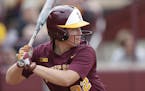 Sydney Dwyer, April 2017, Gophers softball. University of Minnesota photo.