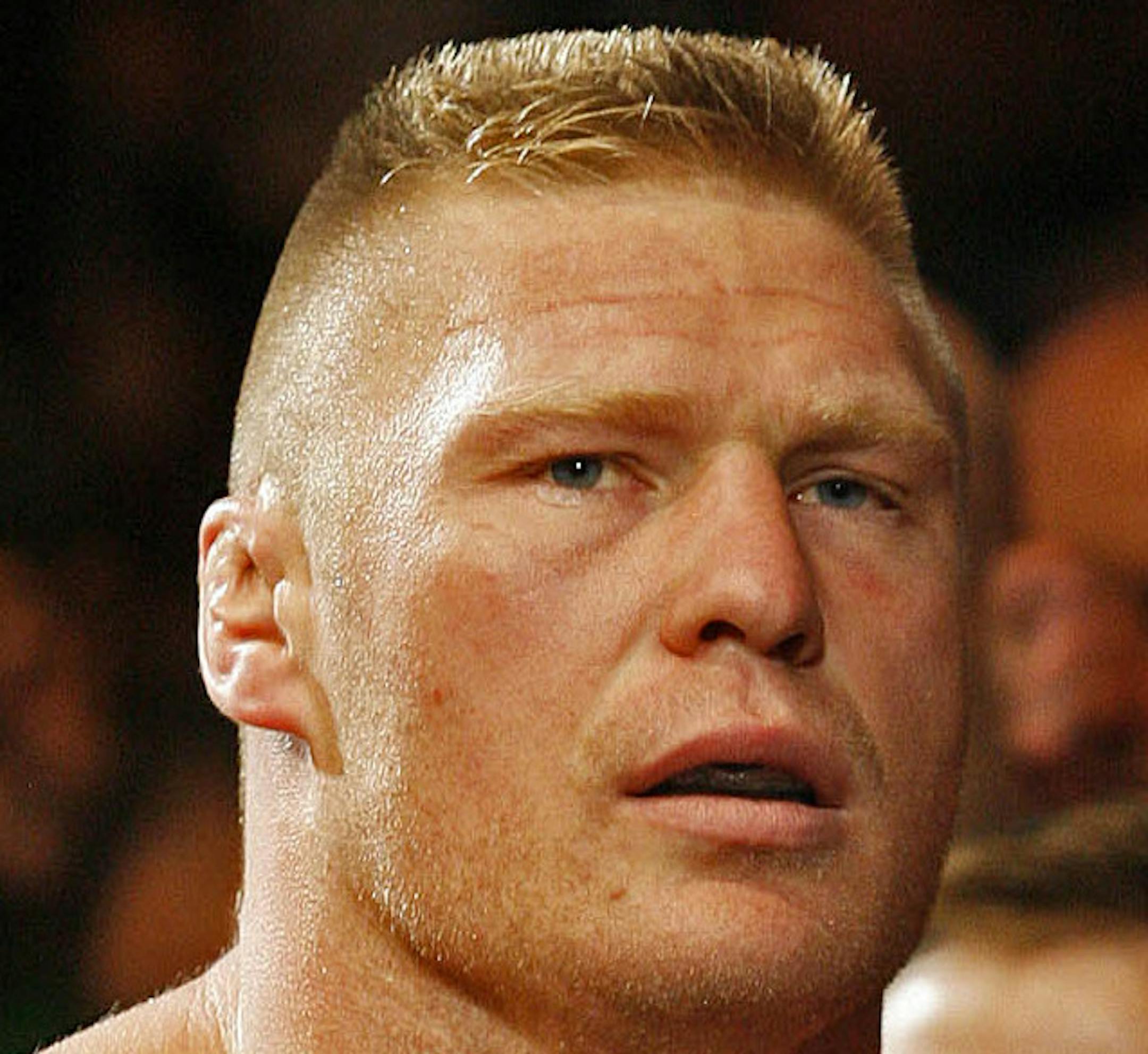 MARLIN LEVISON * mlevison@startribune.com Assign. #00004252A August 9, 2008] - GENERAL INFORMATION: UFC fight card. IN THIS PHOTO: Brock Lesnar