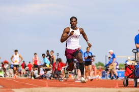 Juriad Hughes Jr., who has signed with Arkansas, is a sprinter and long jumper for Irondale.