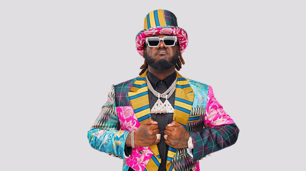 T-Pain is also on a headlining trek this year dubbed the Mansion in Wiscansin Party Tour.