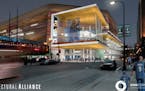 Star Tribune file A rendering of the proposed exterior changes to Target Center in downtown.