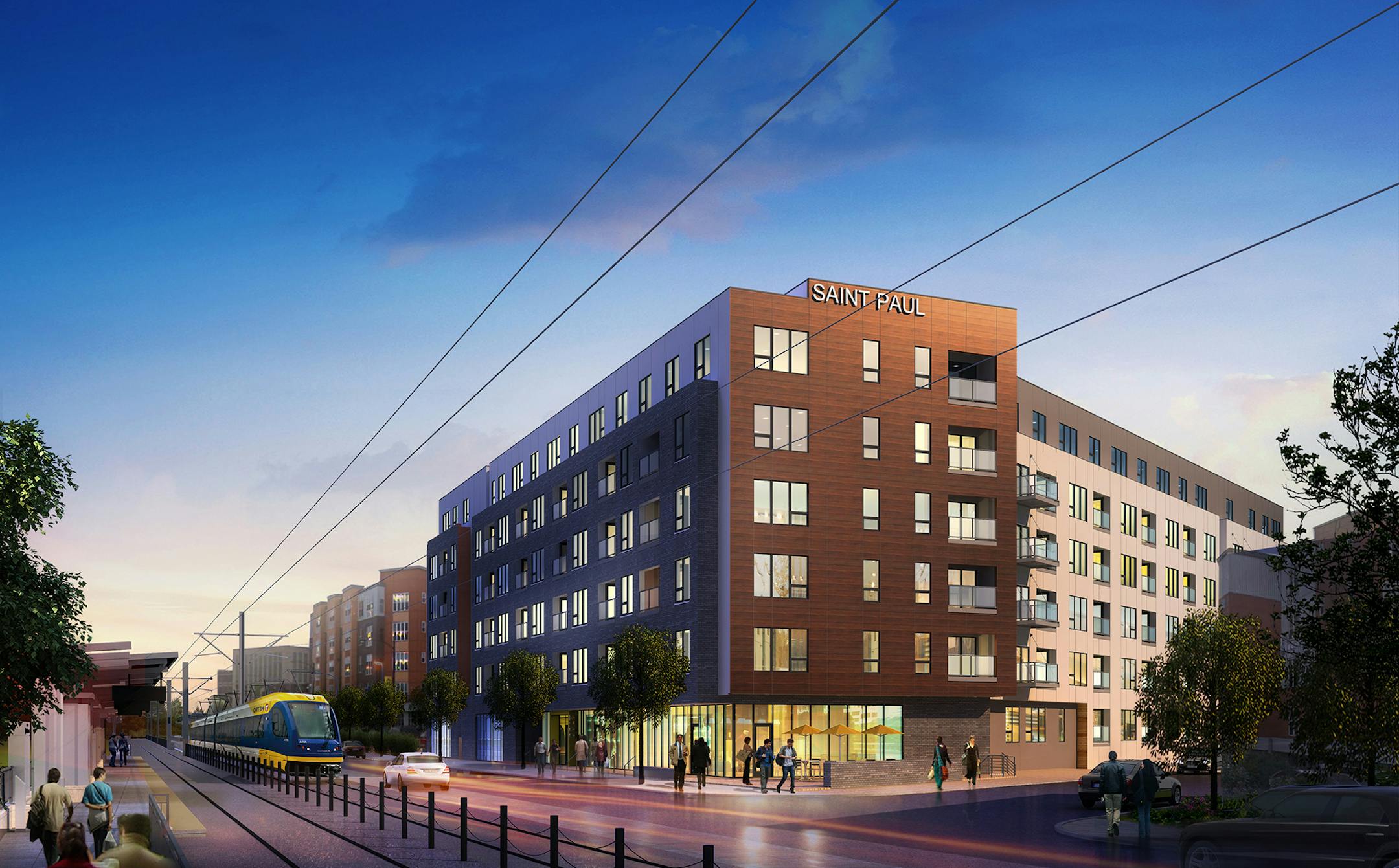 The six-story building project, with apartments and retail space, will be near the Green Line&#x2019;s Westgate station.