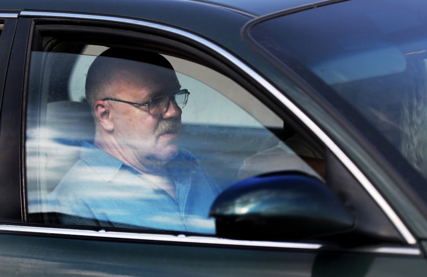 David E. DeLong, 60, of Pine River, leaving the Crow Wing County District Court after pleading guilty to sexually assaulting a 78-year-old woman with Alzheimer's disease.