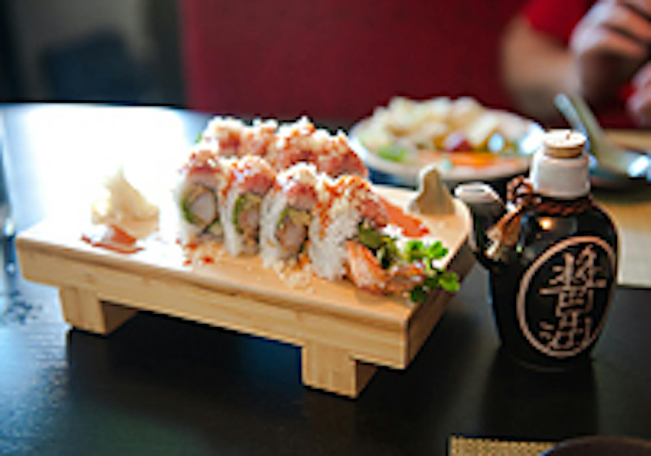 The Firecracker Roll at Masu starts with excellent rice