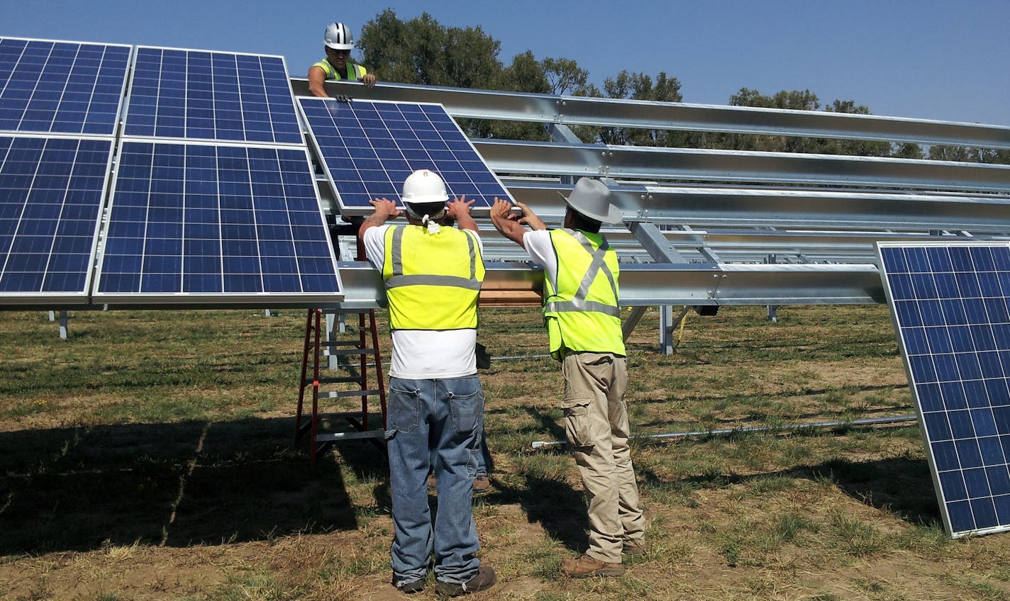 Denver-based SunShare switched on projects in Montrose and Waverly, Minn., pictured, in the past two weeks. Both serve residential customers.