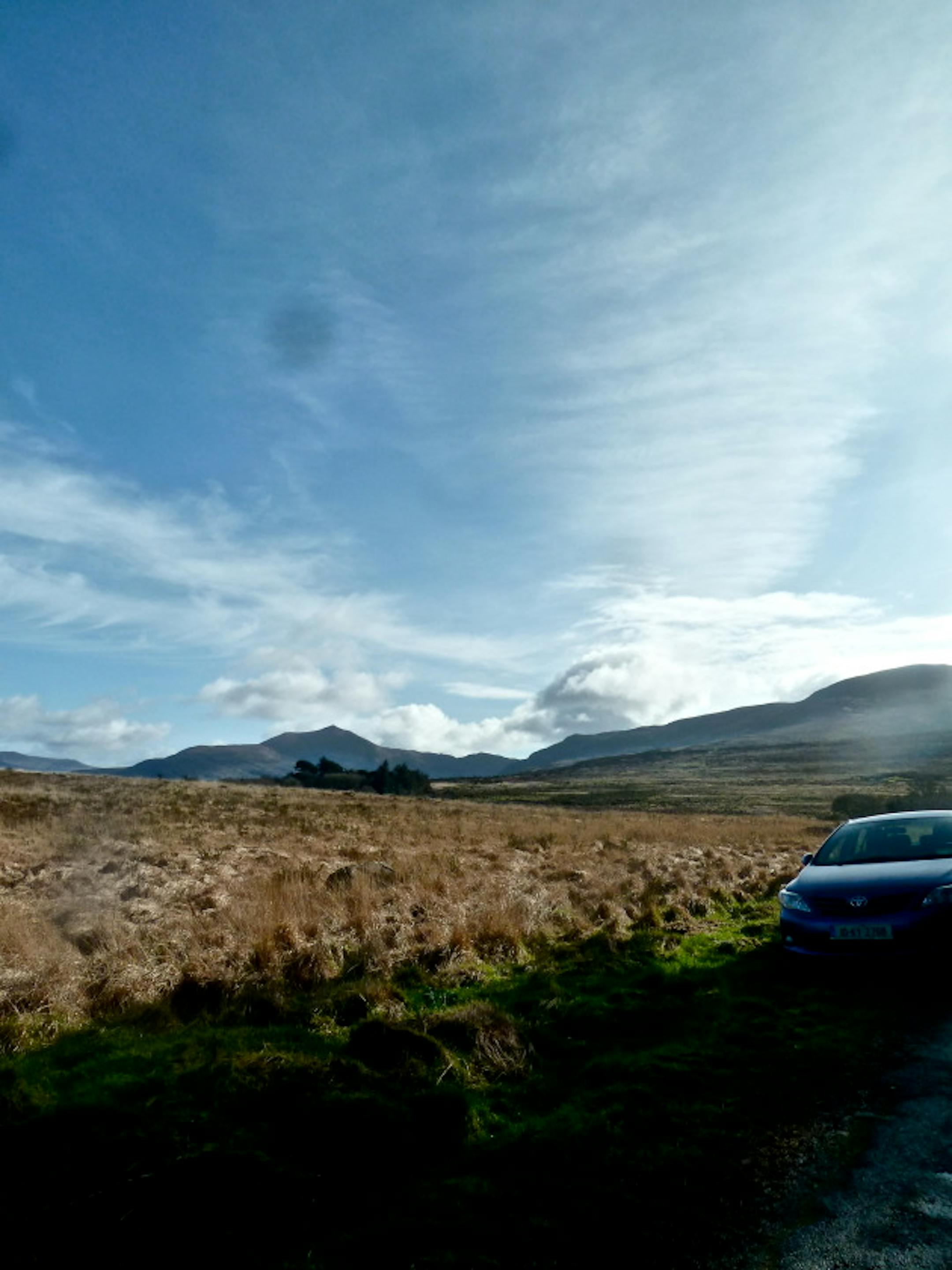 View as we approached the mountain
