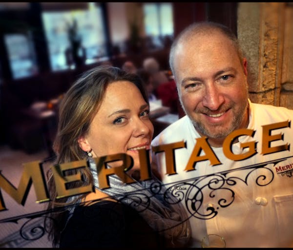 Meritage restaurant, celebrating thier 5th anniversary, Desta Maree Klein and Chef Russell Klein. Happy hour cover story is an after-hour focus. Merit