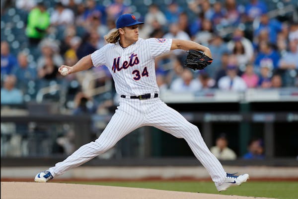 New York Mets' starting pitcher Noah Syndergaard was a Twins target.