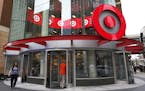Shoppers visit the downtown Target Store in Minneapolis.