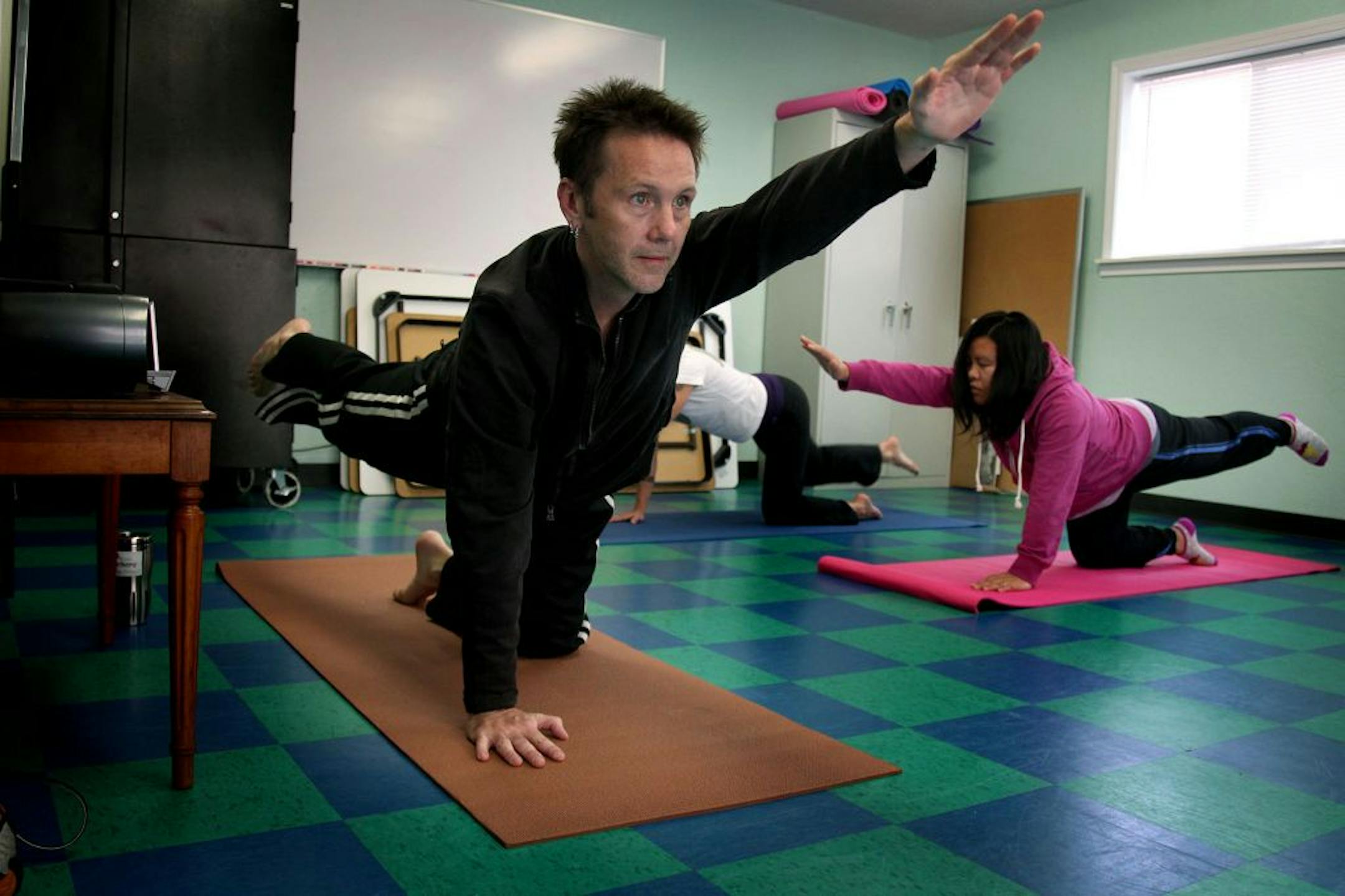 Yoga instructor Pablo Charis believes lessons learned in his class can be translated directly to life on the street.