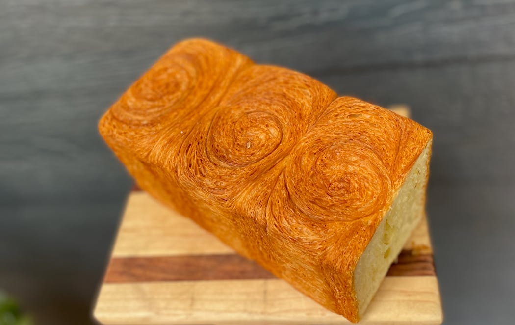 Part croissant, part sandwich loaf, entirely devourable bread from Black Walnut Bakery.