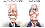 Sack cartoon: Biden and McConnell
