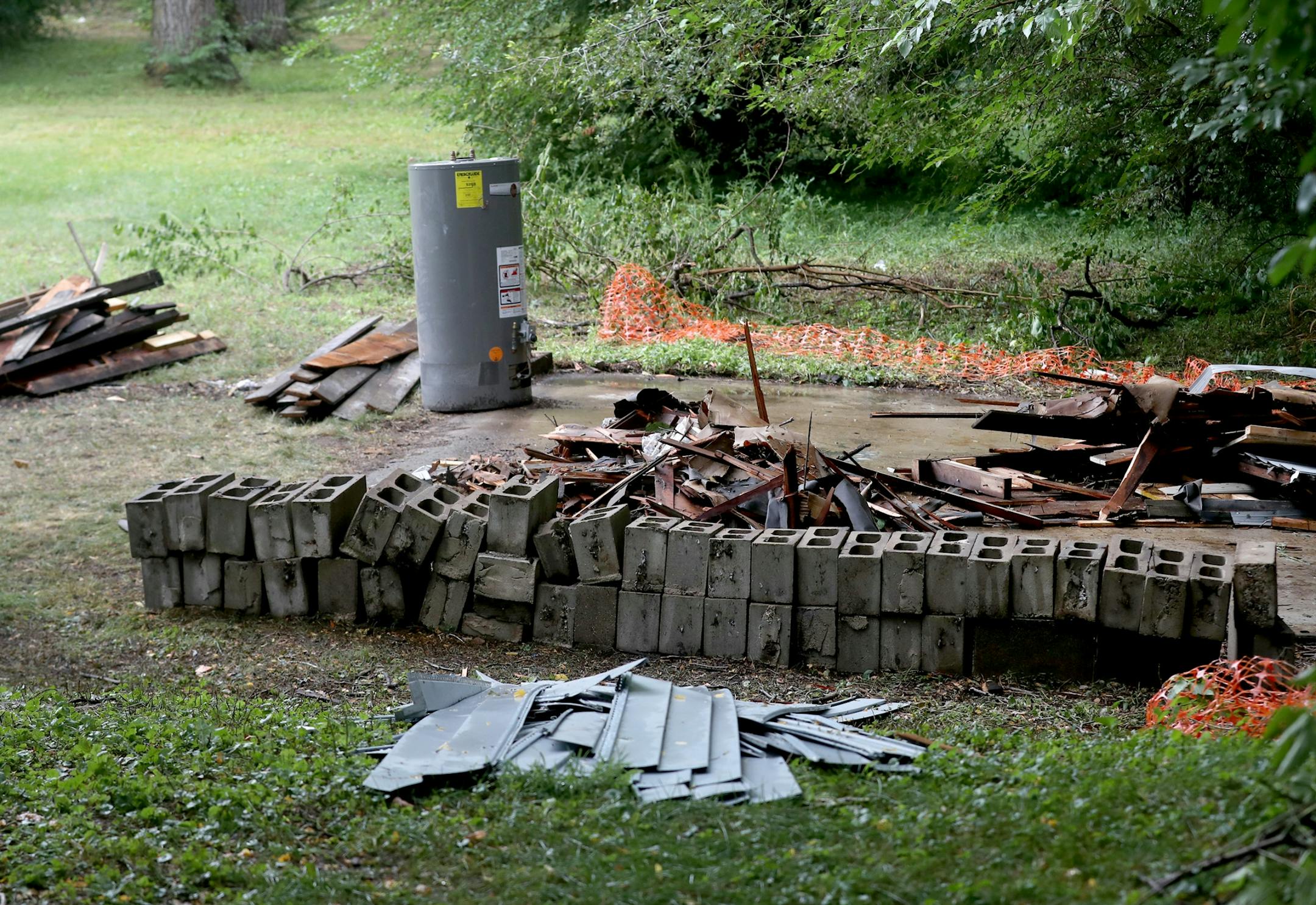 Building supplies salvaged by workers for Better Homes Minnesota, a non-profits that assists men in the community in gaining employment while helping protect the environment, and seen Tuesday, July 18, 2017, in Roseville, MN.