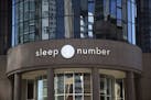 Sleep Number headquarters in downtown Minneapolis. (AP Photo/Jim Mone)