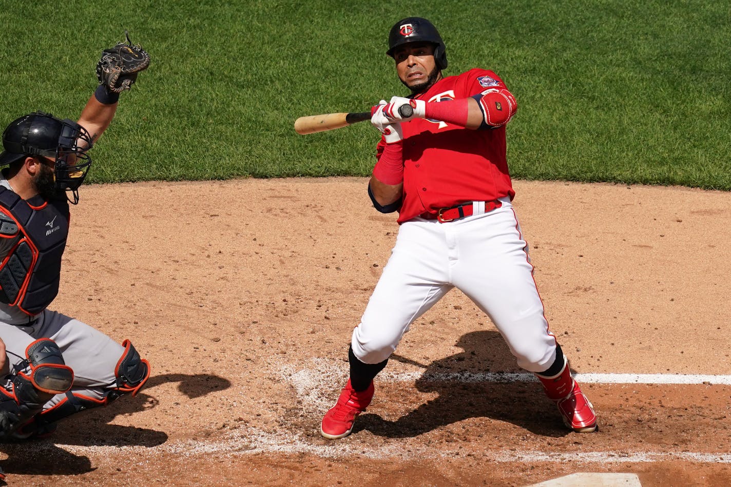 Twins designated hitter Nelson Cruz sat out Sunday's game against the Tigers.