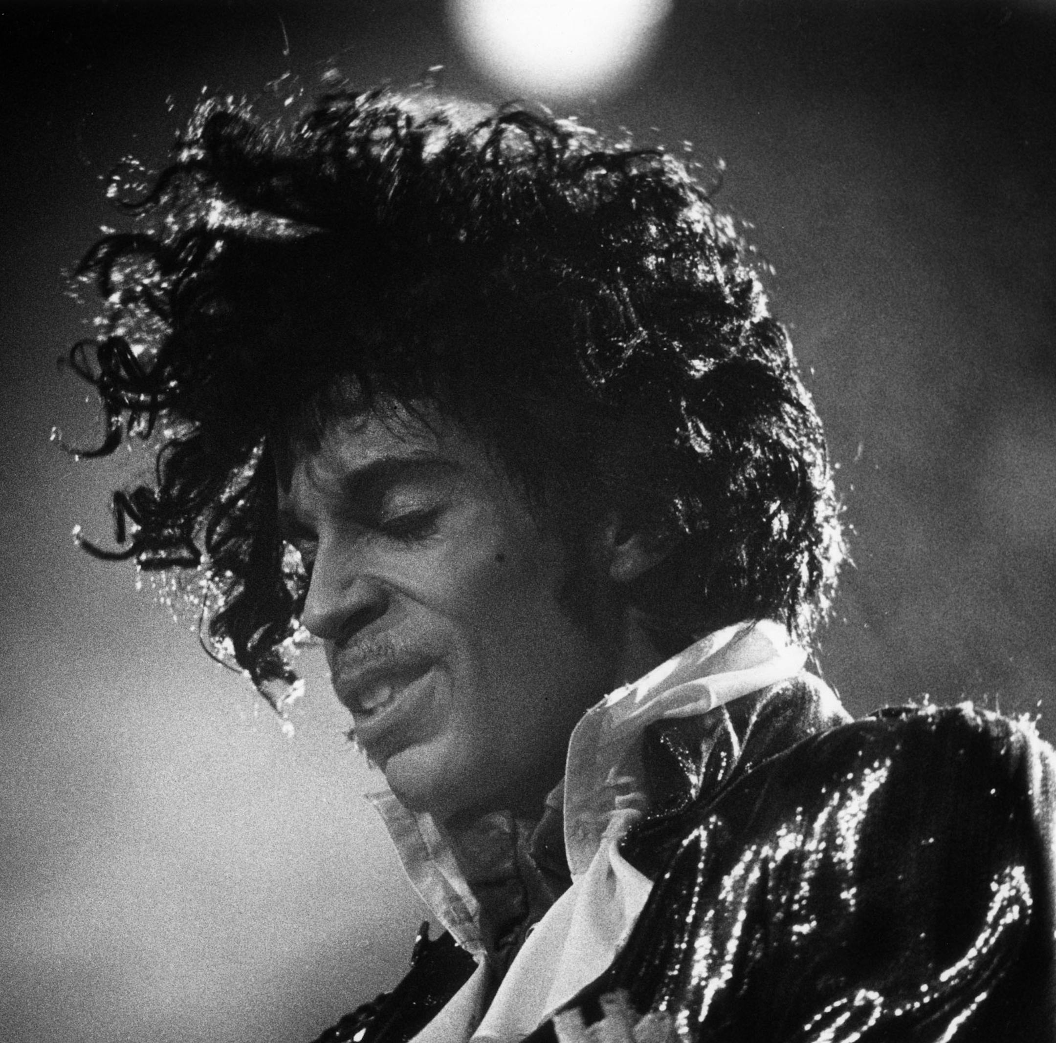 Prince in concert at the St. Paul Civic Center, December 1984. Photo by Star and Tribune staff photographer Darlene Pfister. ORG XMIT: MIN2016042118551422