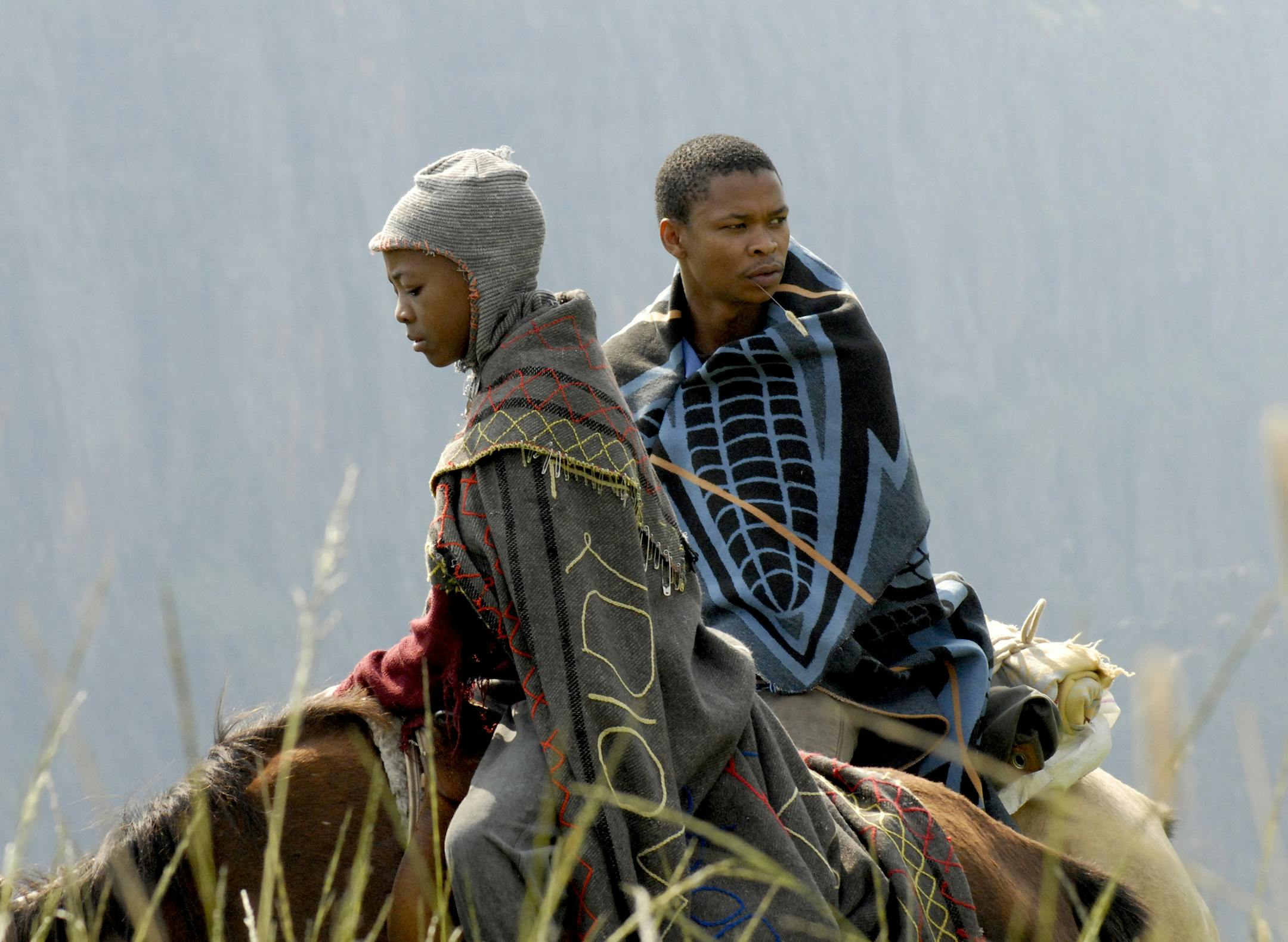 ZenHQ Films Lebohang Ntsane, left, and Zenzo Ngqobe in "The Forgotten Kingdom."