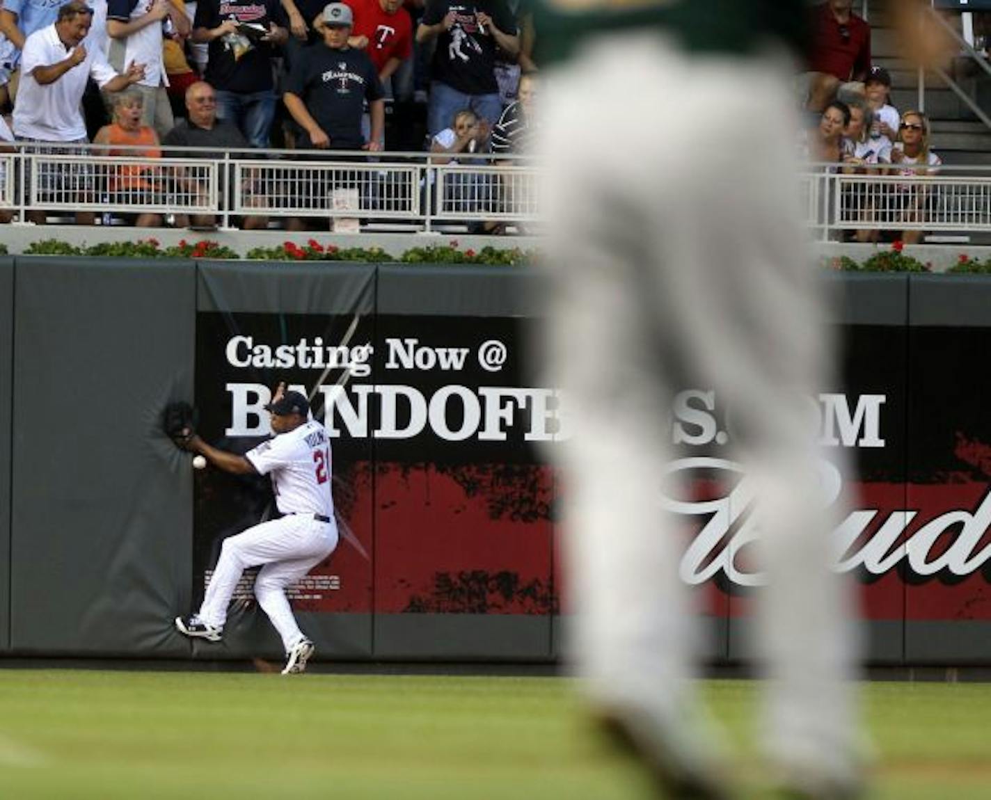 A statistic known as UZR — ultimate zone rating — determines how many runs a player saves or costs his team defensively. For example, Delmon Young cost the Twins 9.7 runs last season compared with the average left fielder.
