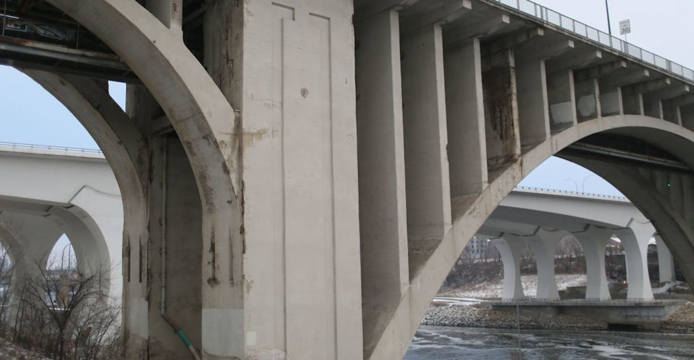 The 10th Avenue bridge's upcoming rehabilitation spurred discussions about moving the water pipe hanging from it with one going under the riverbed.