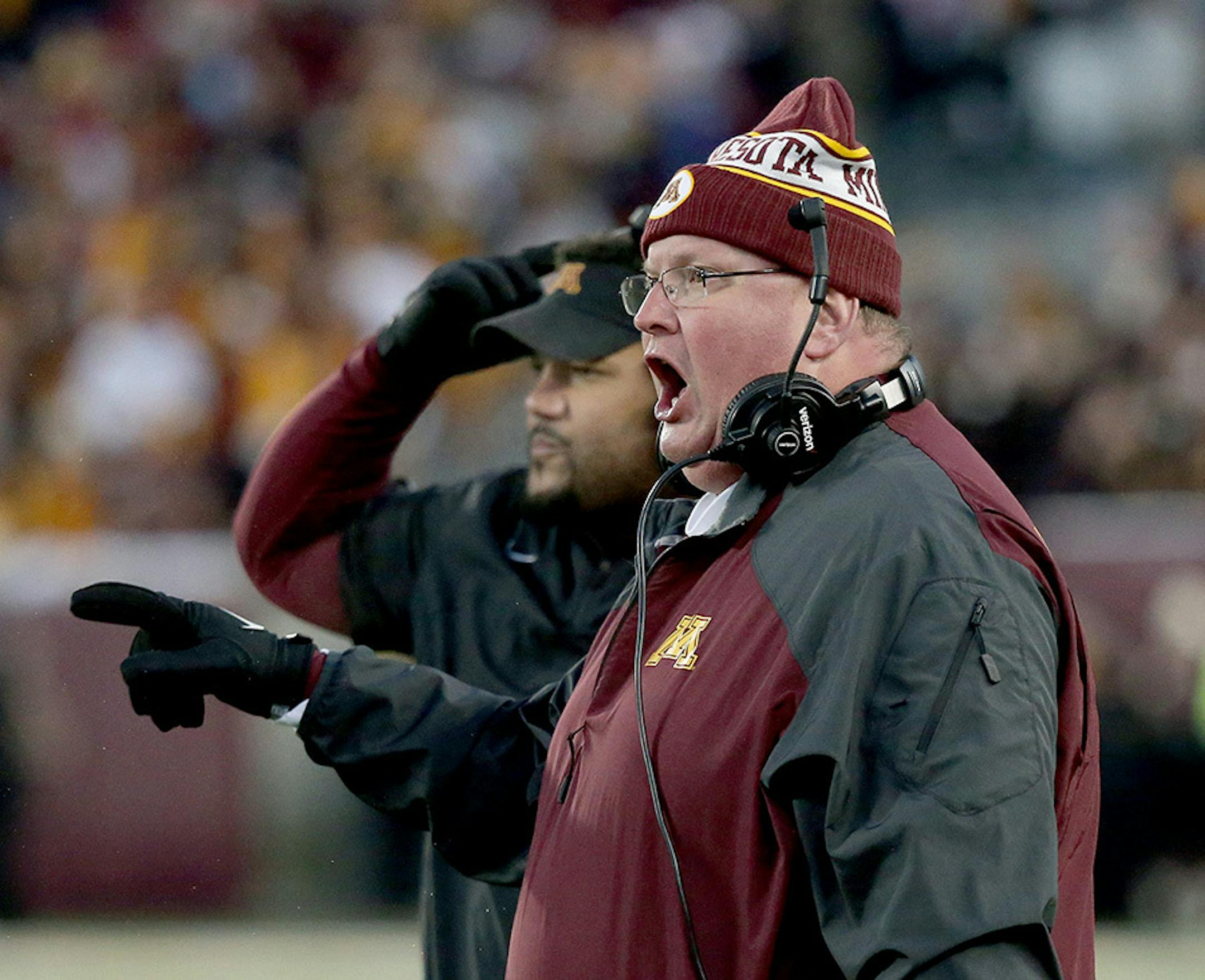 Gophers football coach Tracy Claeys