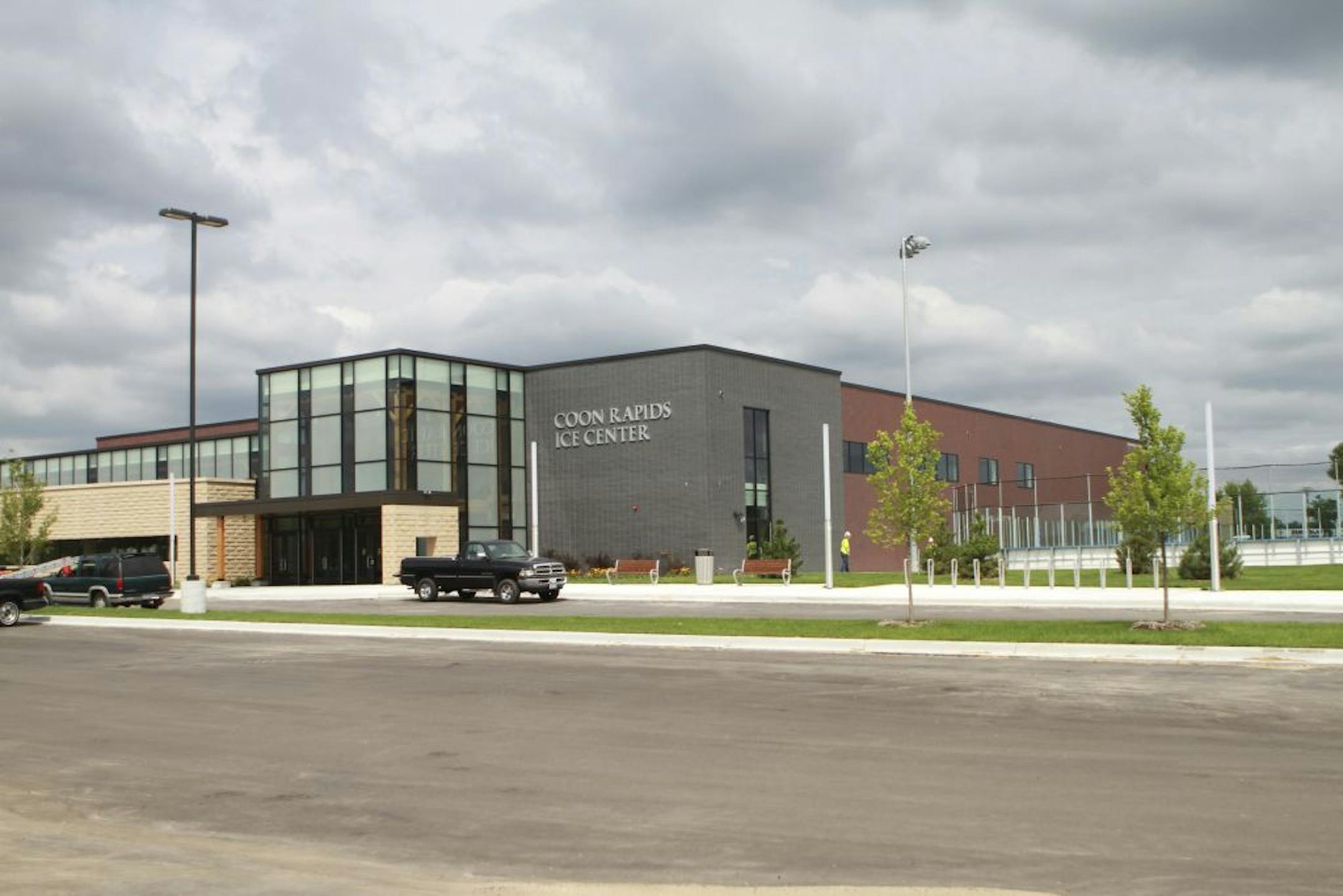 The new Coon Rapids Ice Center is scheduled to be ready for skaters on Sept. 6.