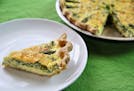 Asparagus Quiche With Whole-Wheat Pie Crust.