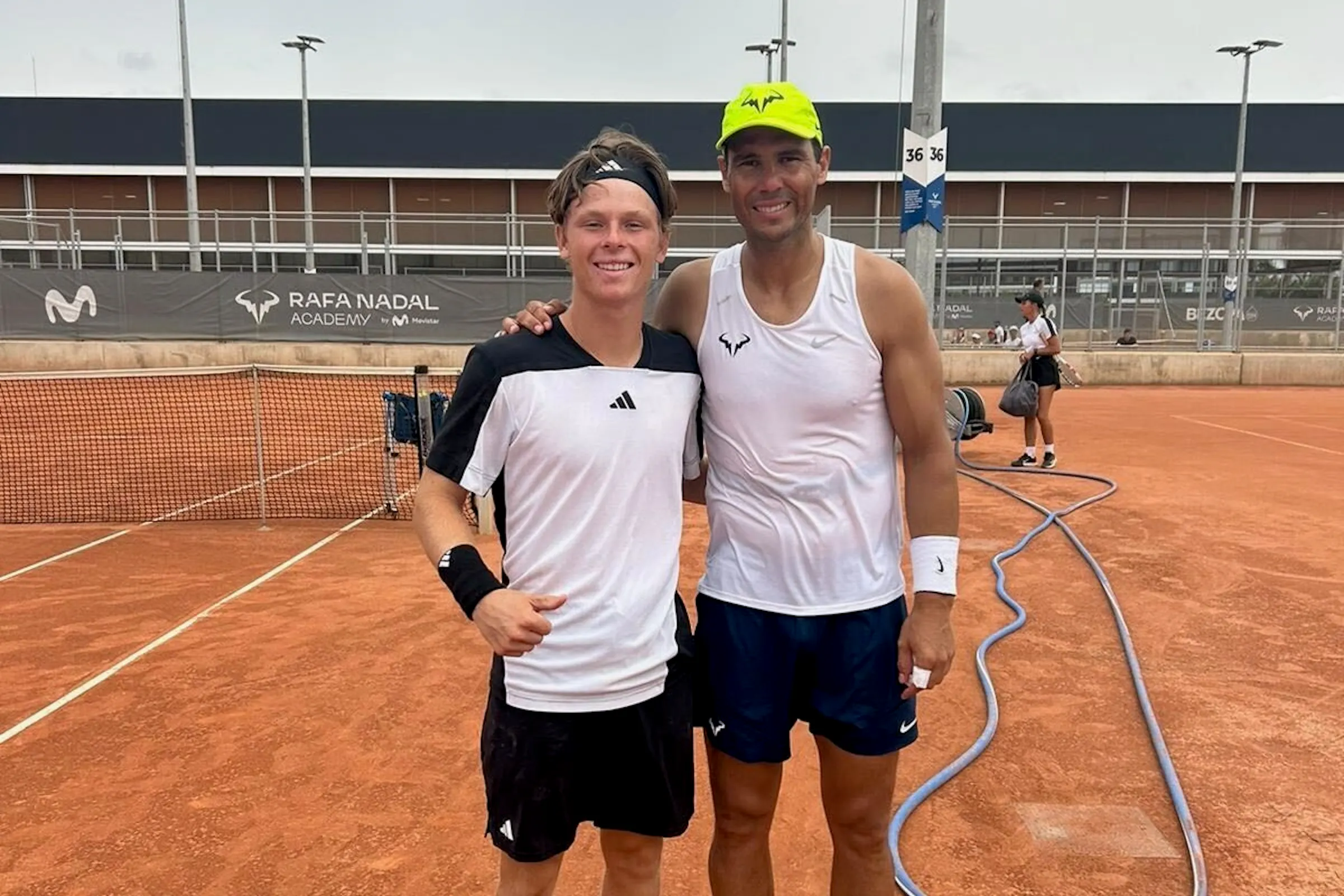 Savage junior tennis standout Max Exsted practices with Rafael Nadal ...