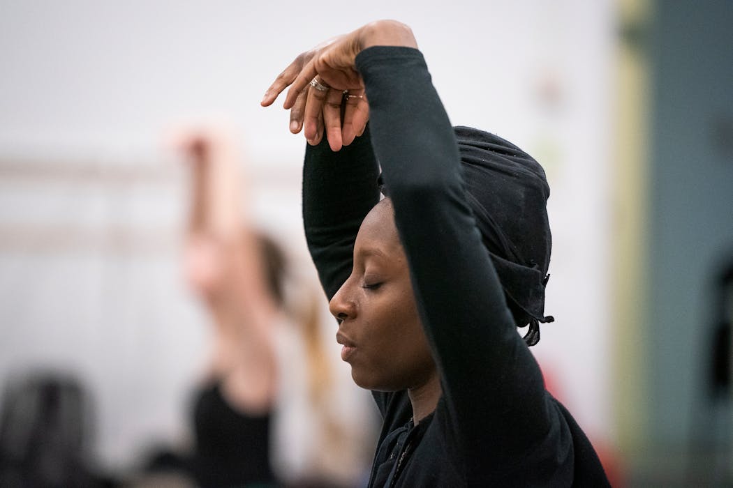 Alanna Morris led an Afro modern class in 2019. The dancer-choreographer will direct a multiyear collaborative performance at Cowles Center in February.