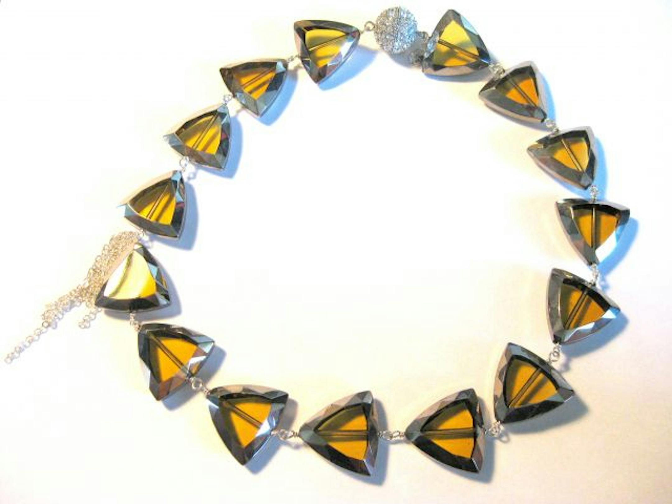 Sara Goldfine necklace made with vintage glass beads: $228