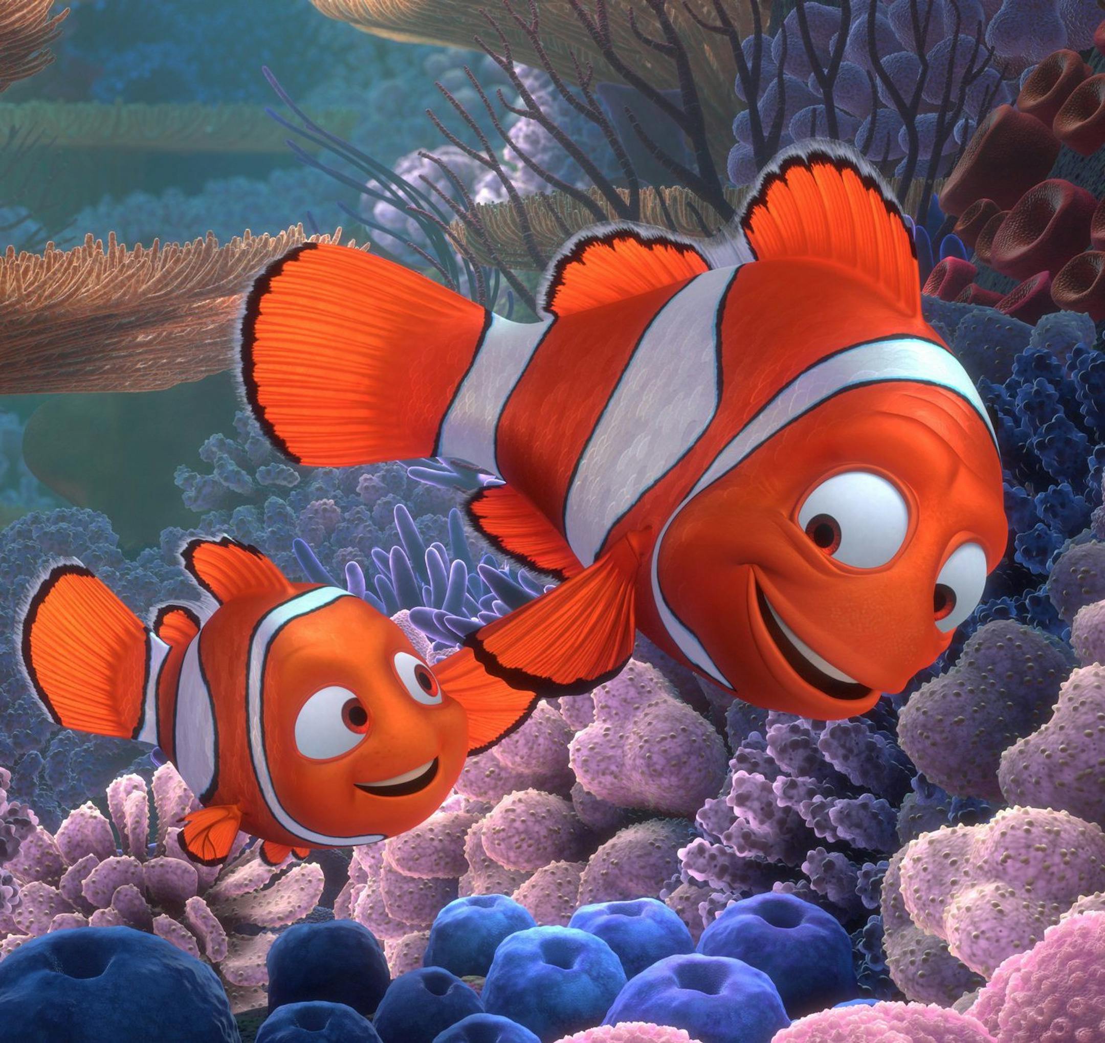 "Finding Nemo" Nemo and his dad, Marlin. Buena Vista Home Video