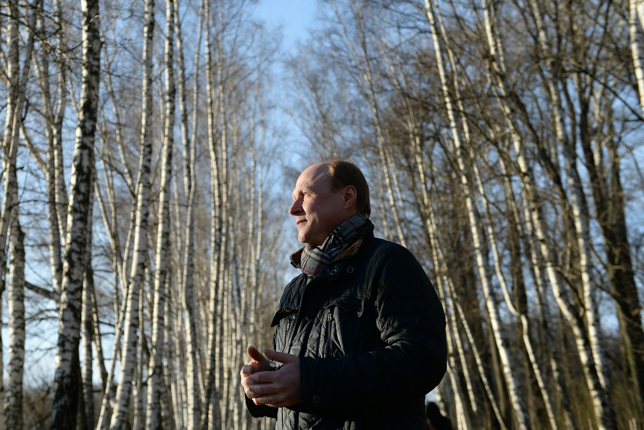 Vladimir Tolstoy, a great-great-grandson of Leo Tolstoy, at the estate where his forbear wrote “War and Peace” and “Anna Karenina,” now a state museum in Tula, Russia, March 15, 2015. Now an advisor to President Vladimir Putin, Tolstoy has emerged as a conciliatory, Western-friendly face of Russian cultural policies. (James Hill/The New York Times) -- NO SALES. ORG XMIT: XNYT95