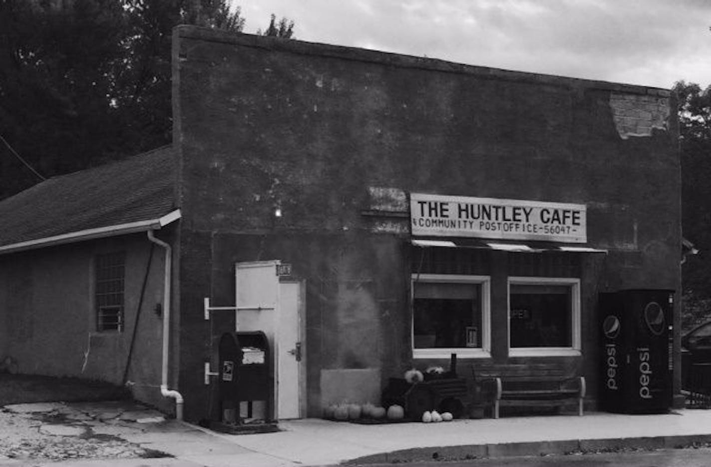 The Huntley Cafe was and is the heart of tiny Huntley, population 75.