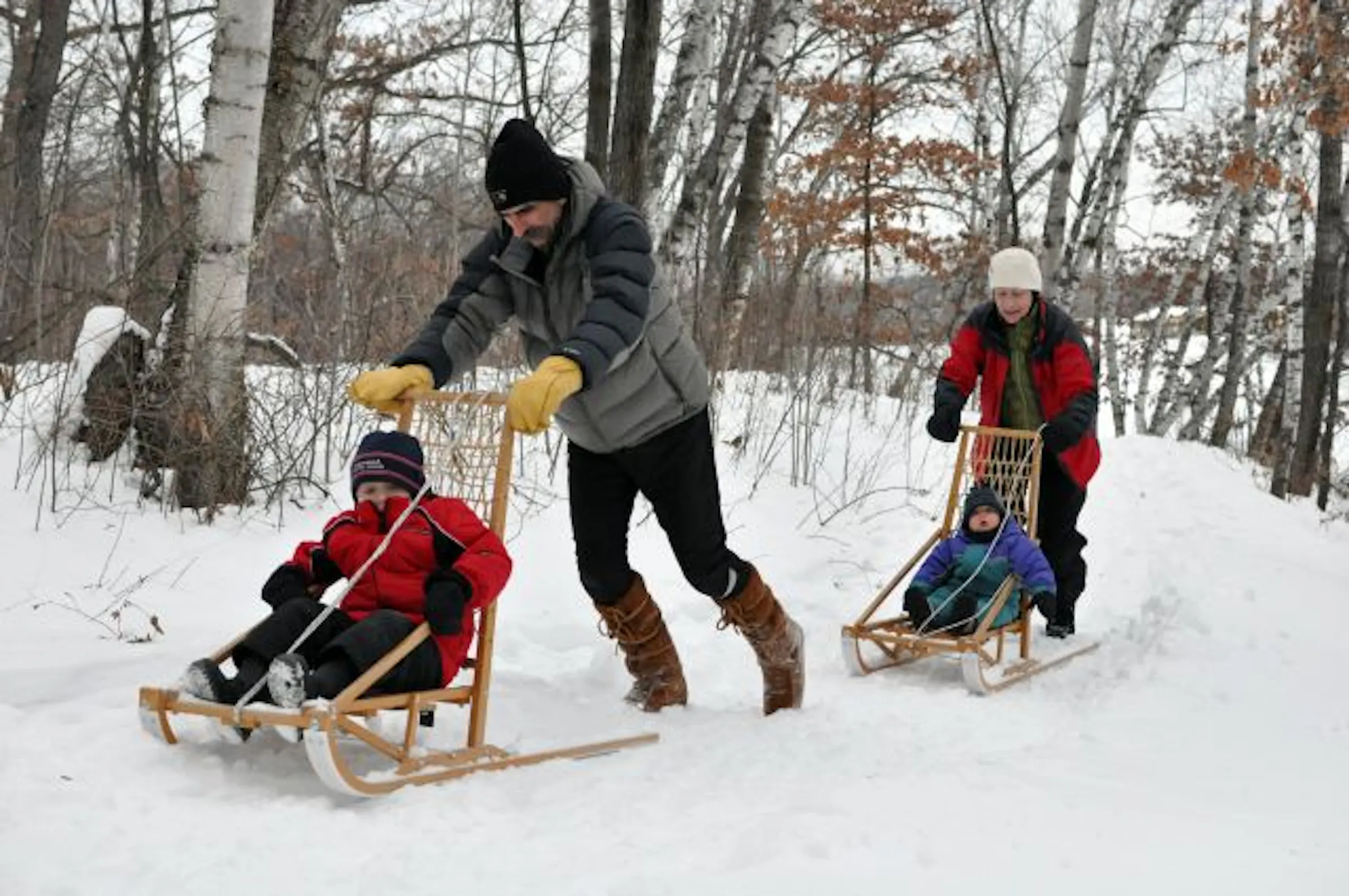 Kicksledding catches on
