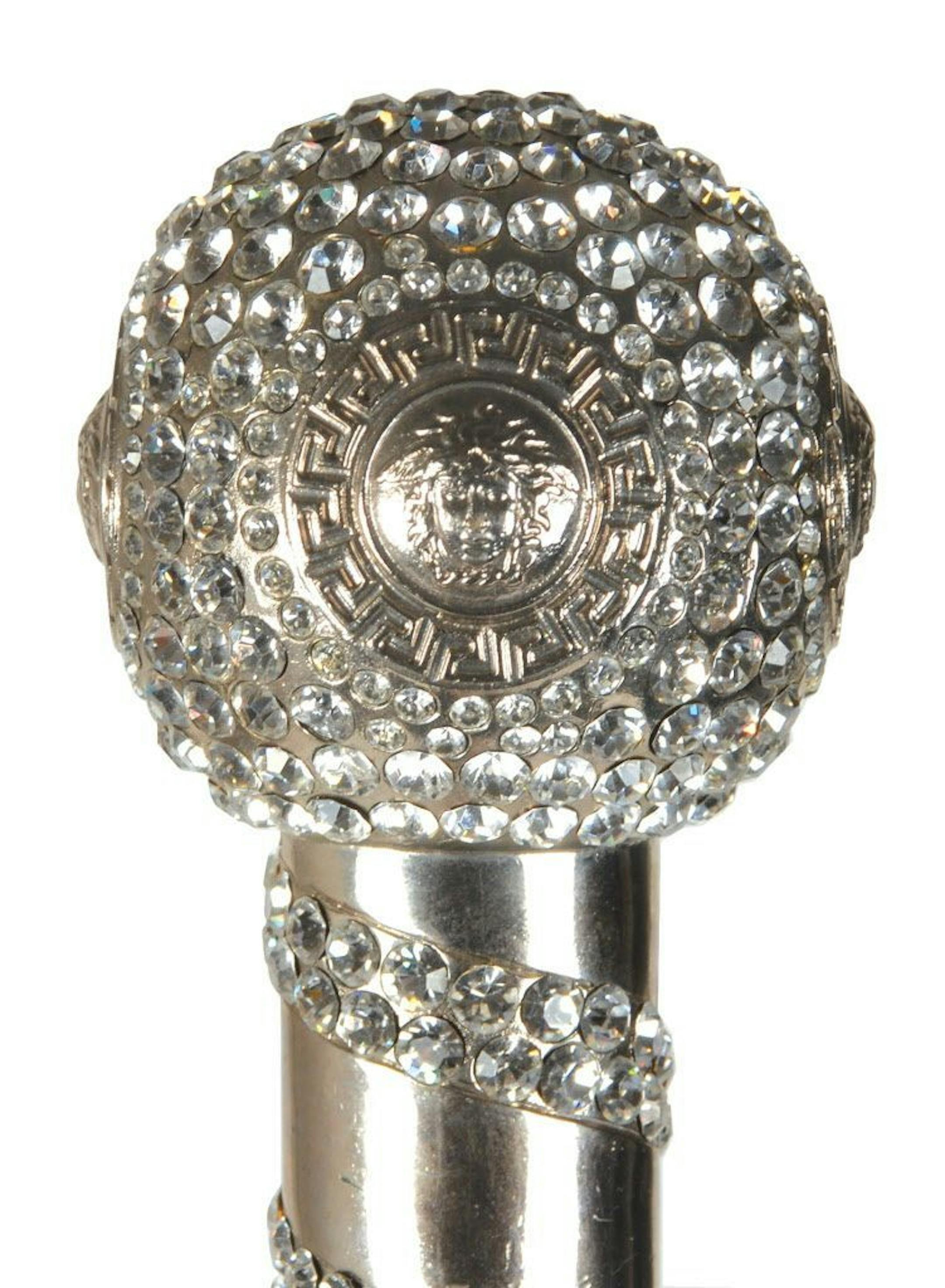 This Prince's Versace-designed rhinestone walking cane.