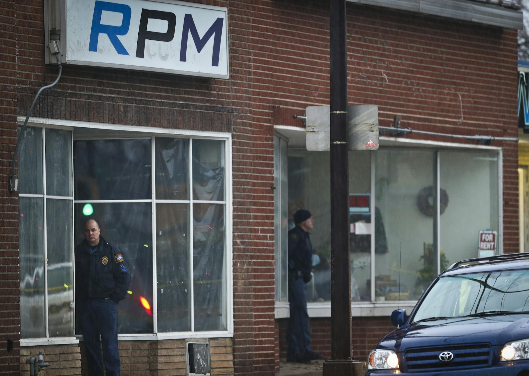 Police investigate the scene of a shooting that left one woman fatally shot in St. Paul on Wednesday, April 16, 2014.