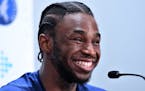 One week before his team's 2017-18 season opener, Andrew Wiggins discussed his max contract extension with the Wolves.