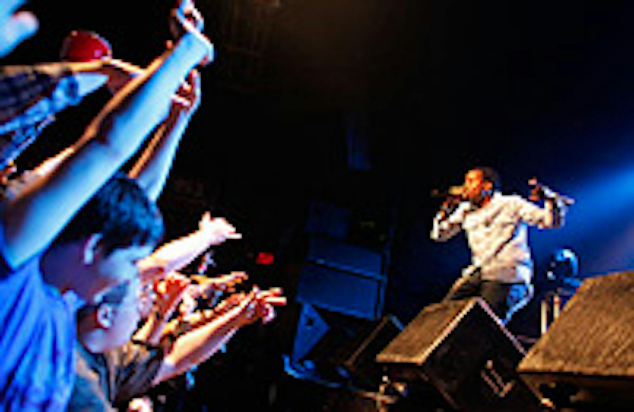 Toki Wright performs at last week's Haiti benefit concert at First Avenue.