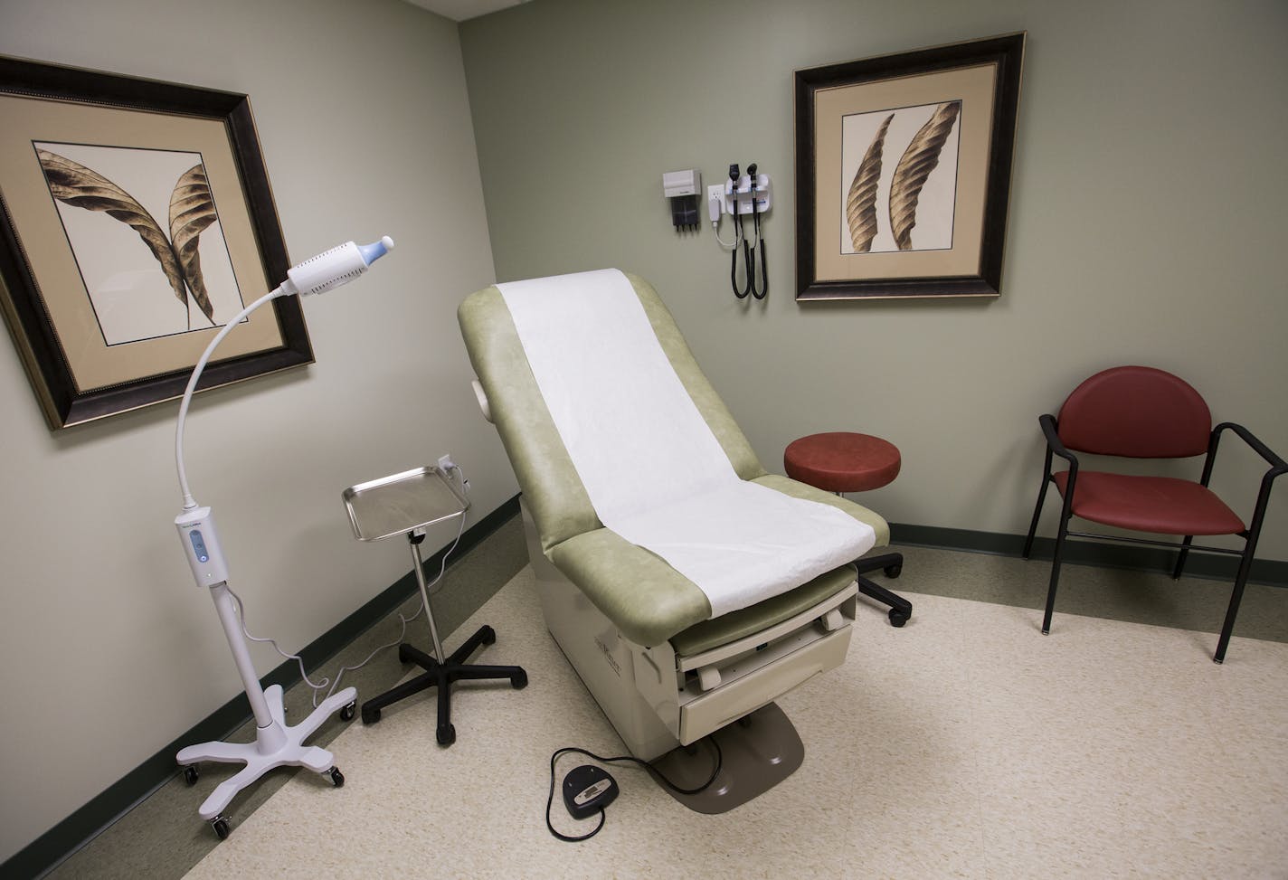 The procedure room at the MedExpress Urgent Care clinic in Plymouth, part of UnitedHealth Group's Optum division. Optum is expanding its reach to patients through the proposed $4.9 billion acquisition of dialysis chain DaVita.