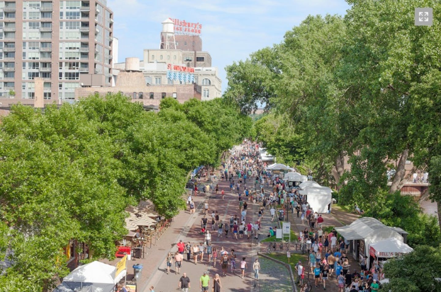 A shot from the 2018 Stone Arch Bridge Festival on the shores of the Mississippi River. This year the festial turns 30.