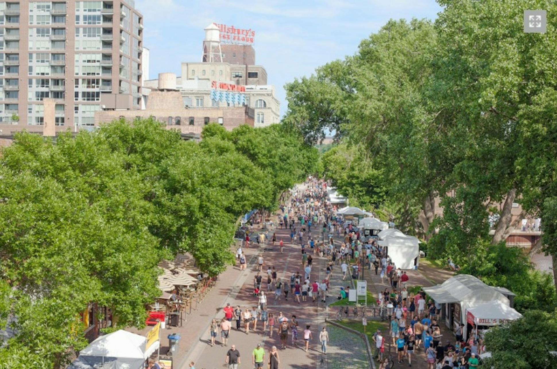 A shot from the 2018 Stone Arch Bridge Festival on the shores of the Mississippi River. This year the festial turns 30.
