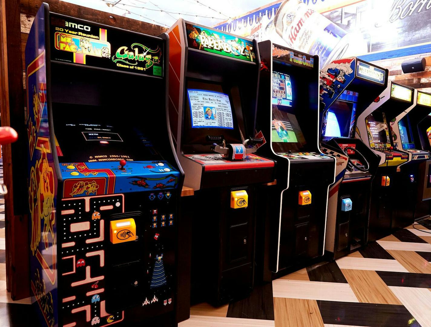 St. Paul Tap has both retro and modern video games.