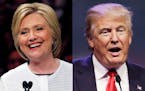 Democratic presidential candidate Hillary Clinton and Republican presidential candidate Donald Trump