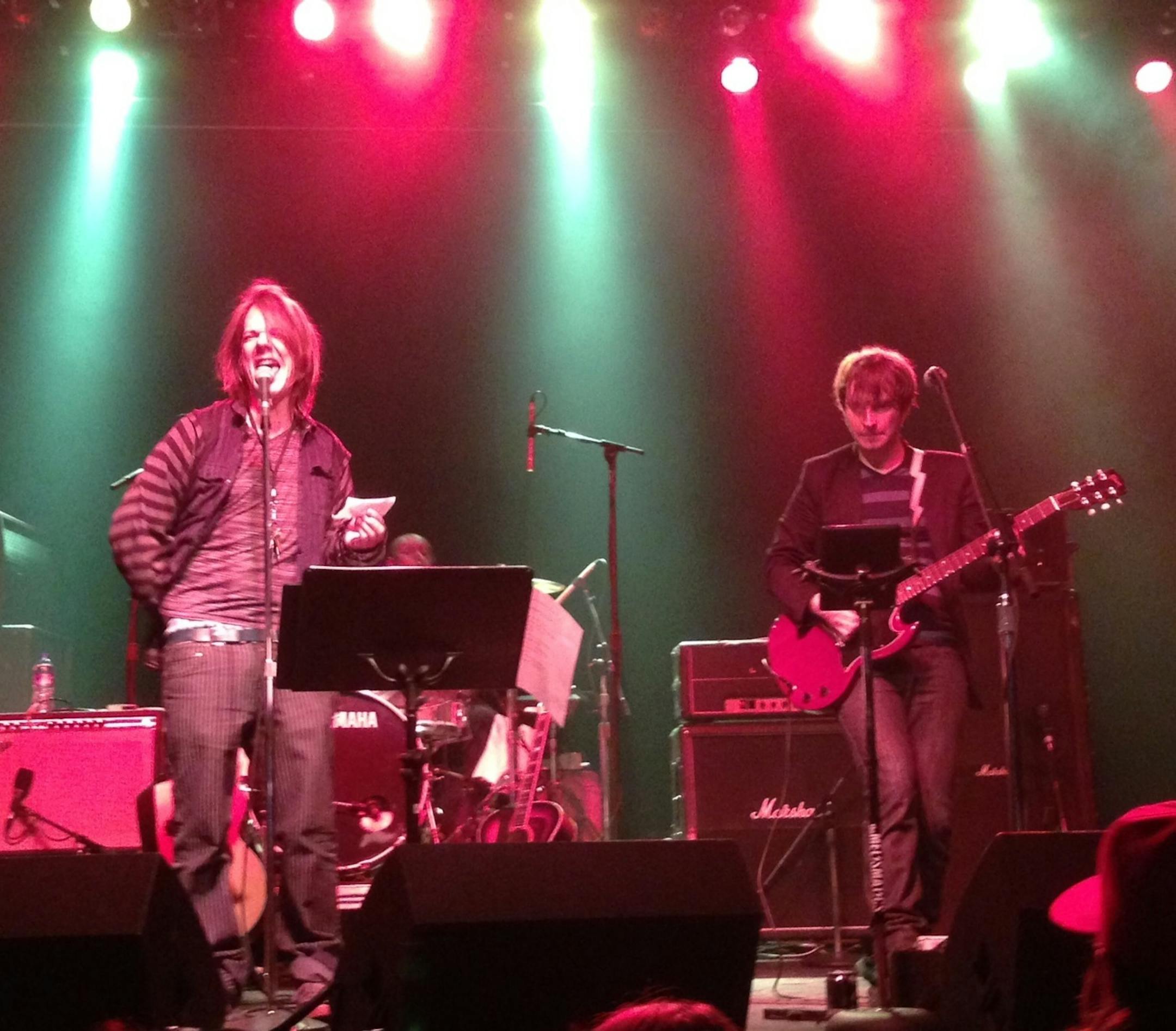 Dave Pirner answered the call from the Melismatics' Ryan Smith to end Friday's Tribute to the Replacements with "Answering Machine."