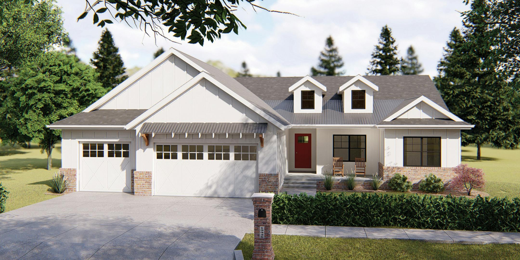 Home plan: Old-fashioned farmhouse with modern updates