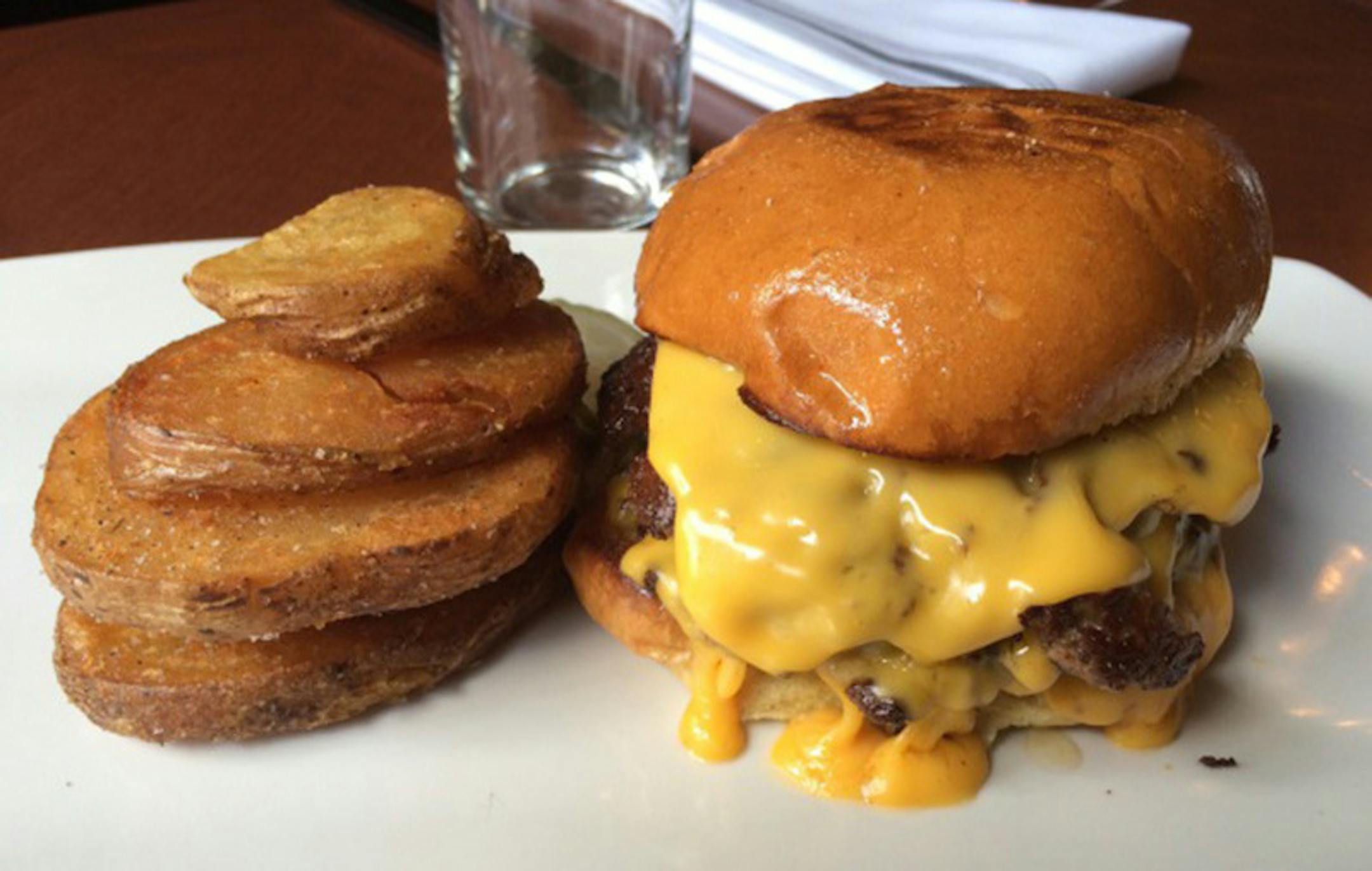 The burger at Il Foro. By Rick Nelson, Star Tribune