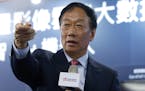 Terry Gou, founder and chairman of Foxconn speaks during a news conference, in Taipei, Taiwan June 22, 2017. REUTERS/Tyrone Siu