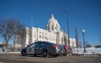 The Minnesota State Patrol and Capitol Security forces were keeping a watchful eye around the State Capitol Tuesday afternoon.